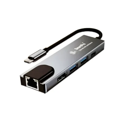 Smart Pro Type C To HDTV Converter 5 In 1 (LAN | Type C | USB) SP-TC005